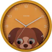 Karlsson wandklok peekaboo dog - Ø30,8cm