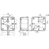 Schneider Electric NSYTBP885 PC-behuizing 89 x 89 x 54 Polycarbonaat Grijs-wit (RAL 7035) 5 stuk(s)