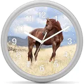 Eurotime Kinderklok paard - Paard Bruin