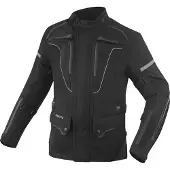 Bogotto Shado, 2-in-1 waterdichte motorfietsjas van textiel, zwart, maat 2XL