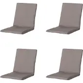 Madison stapelstoelkussen basic - 97x49x3cm set van 4