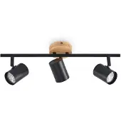 LINDBY Plafondlamp , Xiomara, dimbare, Zwart, Woonkamer, Metaal, Modern