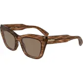 Longchamp Zonnebril LO777S 53/19/140 Gestreept bruin Acetaat VROUW LO777S