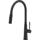 Quadron GINA PURE CARBON Keukenmengkraan met Flexibele Uitloop - Zwart