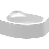 Sanplast Ekoplus hoekbad 150x85cm wit links inclusief potenset