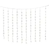 Konstsmide Lichtgordijn sterren Binnen 230 V/50 Hz Energielabel: G (A - G) 120 LED Warmwit (b x h) 140 cm x 120 cm