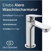 Ideal standard Alero wastafelkraan, zonder afvoer, waterbesparend – Chroom