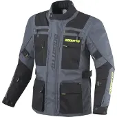 Bogotto Covelo Waterdichte Zwart Grijs Fluo Geel Textiele Motorjas Maat XS