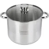 Topfann RVS Kookpan 12L Gastro Inductie 28cm Hoog Groot
