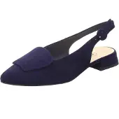 Paul green Ballerina met riempjes nachtblauw