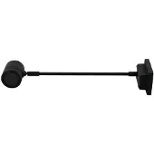 Heitronic Wandlamp buiten Borneo, zwart, Aluminium, Modern, Wandlamp buiten
