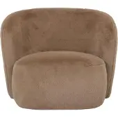 Ptmd - Fauteuil Aphrodite - Bruin - 88x87x70cm