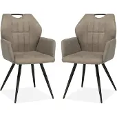 MX Sofa Eetkamerstoel Puck - Clay (set van 2 stoelen)