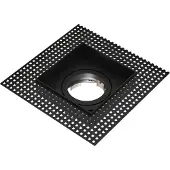 LEDVION – Trimless LED Inbouwspot Vierkant 130x130mm – Zwart – Dimbaar – Kantelbaar – GU10 – IP20