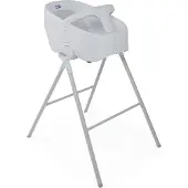 Artsana Badje Bubble Nest Junior - Babybad met standaard - Hoogte verstelbaar babybadje - 2-Delig - Grijs