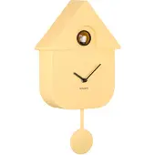 Karlsson Klok Modern Cuckoo ABS Soft Yellow