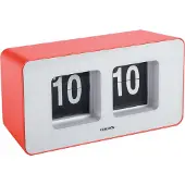Karlsson wand/tafelklok funky flip scarlet red