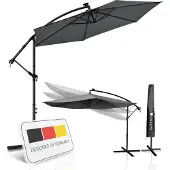 Juskys Parasol Brazil - 3m - Donkergrijs