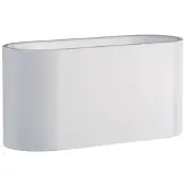 Spectrum LED Wandlamp Ovaal - Mat Wit met G9 fitting - 80x80x160 mm