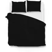 Zo! Home Dekbedovertrek Satinado Night-Black Satijn-240 x 200 / 220 cm | Lits-Jumeaux