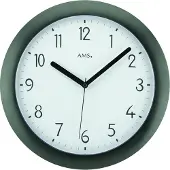 AMS Zendergestuurde wandklok F5845