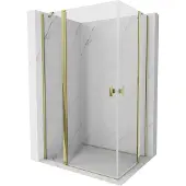 Mexen Mist Duo douchecabine scharnierend 95 x 85 , transparant, goud - 8A4-095-085-50-00