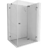 Mexen Lunar-F inklapbare douchecabine rechts 95 x 90 , transparant, kanonnenmetaal - 836-095-090-95-00-P