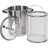 Excellent houseware Aspergepan met glazen deksel - 4.2 liter