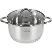 Topfann RVS Pan 3L Inductie 20cm Gaspan met Deksel