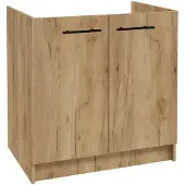 Stamar - Keukenkast 80cm - Onderkast met deuren - Eiken Goud