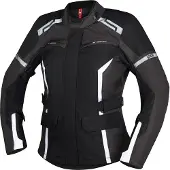IXS Evans-ST 2.0 Waterdichte Dames Touring Zwart Grijs Wit Textiele Motorjas Maat XL