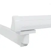 vidaXL Handmatig Inklapbaar Zonnewering Frame Wit 2,5 x 2 m Aluminium