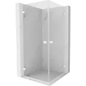 Mexen Lunar-B Duo draaideur douchecabine 95 x 95 , transparant, wit - 832-095L-095P-20-00