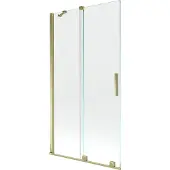 Mexen Velar badwand 2-delige schuifdeur 100 x 150 , transparant, goud - 896-100-000-01-50
