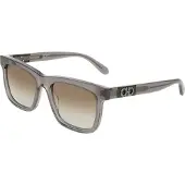 Ferragamo Zonnebril - - SF2113S - Transparant grijs - Acetaat - Vierkant 55mm