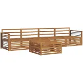 vidaXL Buiten bank set 5 st Naturel Massief Acacia Hout