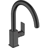 Hansgrohe Keukenmengkraan Vernis Shape M35 Eengreeps Met Draaibare Uitloop Mat Zwart