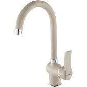 Kuchinox Madera beige granieten keukenkraan - staand, draaibare uitloop