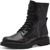 Tamaris Veterlaarsjes 'Stiefel Damen 1-25918-43-360 Textil in schwarz' zwart