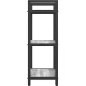 vidaXL Boekenplank 3-laags 56 x 34 x 96 cm Bewerkt hout Grijs Sonoma
