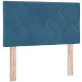 vidaXL LED Hoofdbord Donkerblauw 80 cm Fluweel