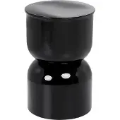 Beliani LETTA - Bijzettafel - Zwart - IJzer