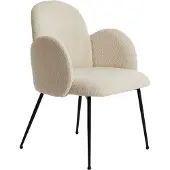 Light & Living eetkamerstoel 59x62x86 cm chiba crème+zwart
