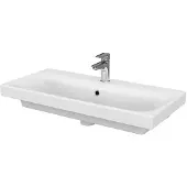 Cersanit Moduo - Wastafel 80x38 cm, met overloop, kraangat, wit K116-012