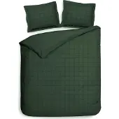 Heckett & Lane Dekbedovertrek Diamante Calla Green Satijn-240 x 200 / 220 cm | Lits-Jumeaux