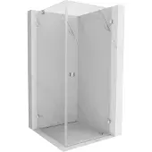 Mexen Lunar-B rechthoekige douchecabine rechts 100 x 100 , transparant, chroom - 832-100-100-01-00-P
