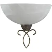 LINDBY Wandlamp Mohija, dimbaar, zwart, Woon-/ Eetkamer, Glas, Antiek, wandlamp