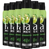 Fa Pflege 6x Deospray Men - Speedster 150 ml