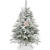 Springos Besneeuwde Kunstkerstboom - Spar Lux - 140 Takken - 120 CM