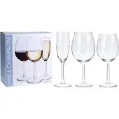 Koopman Wijnglazen set - 18-delig - glas - 3 verschillende soorten - Wijnglazen